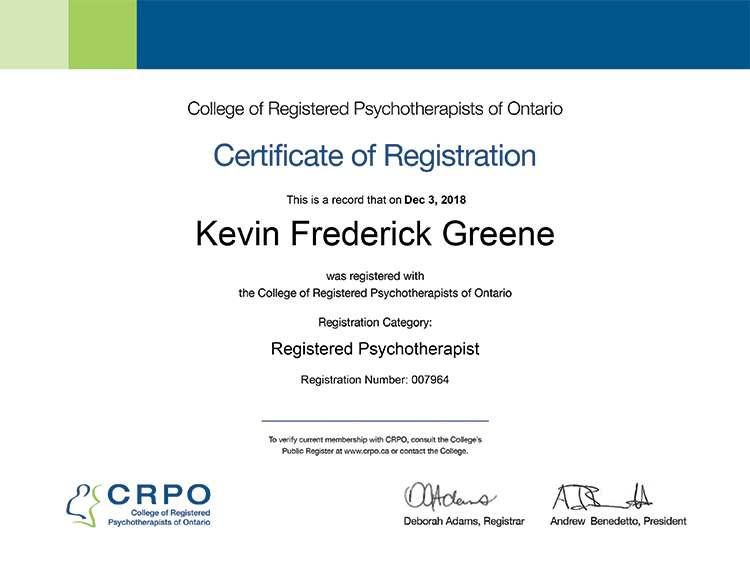 Health & Happiness: Counselling and Wellness - College of Registered Psychotherapists of Ontario Certificate